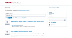 Desktop Screenshot of feedback.wavesecure.com