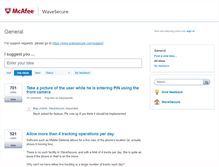 Tablet Screenshot of feedback.wavesecure.com